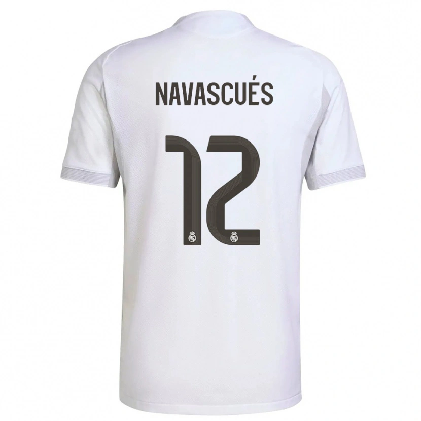 DanxenメンズLiberto Navascués#12白黄ホームシャツ2025/26ジャージーユニフォーム