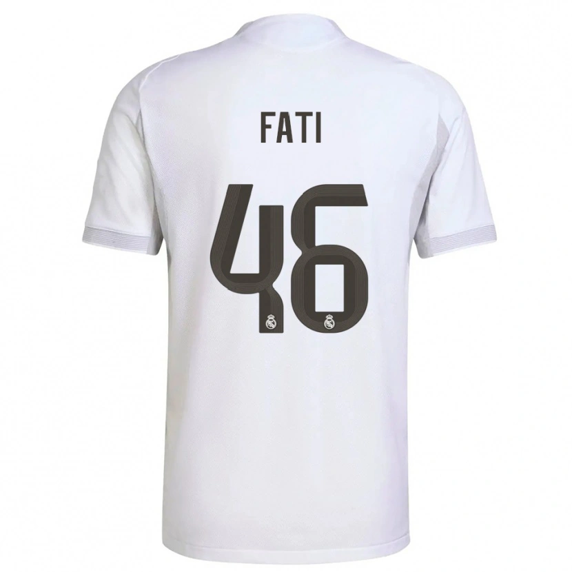 DanxenメンズLamini Fati#46白黄ホームシャツ2025/26ジャージーユニフォーム