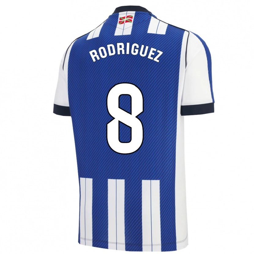 DanxenメンズMikel Rodriguez#8青白ホームシャツ2025/26ジャージーユニフォーム
