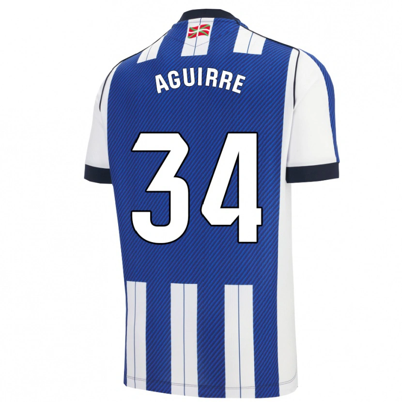DanxenメンズIbai Aguirre#34青白ホームシャツ2025/26ジャージーユニフォーム