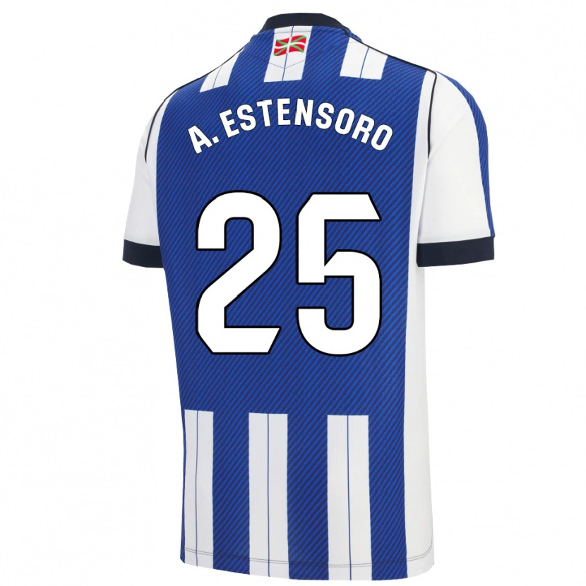 DanxenメンズAlazne Estensoro#25青白ホームシャツ2025/26ジャージーユニフォーム