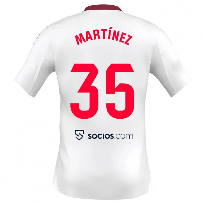 DanxenメンズRamón Martínez#35白赤ホームシャツ2025/26ジャージーユニフォーム