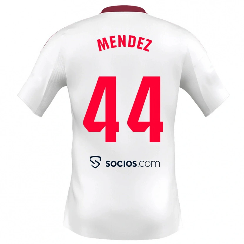 DanxenメンズTomas Mendez#44白赤ホームシャツ2025/26ジャージーユニフォーム