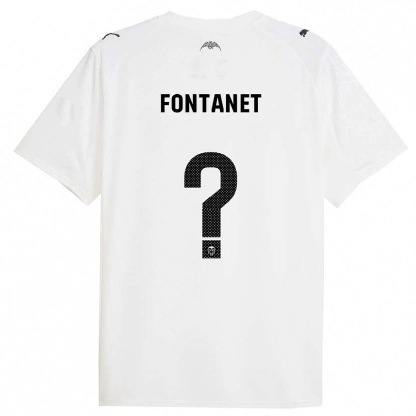 DanxenメンズJoel Fontanet#0白黒ホームシャツ2025/26ジャージーユニフォーム