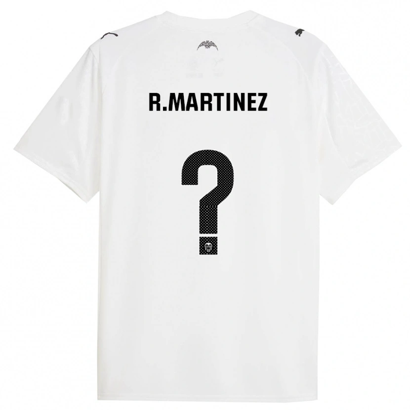 DanxenメンズRubén Martinez#0白黒ホームシャツ2025/26ジャージーユニフォーム