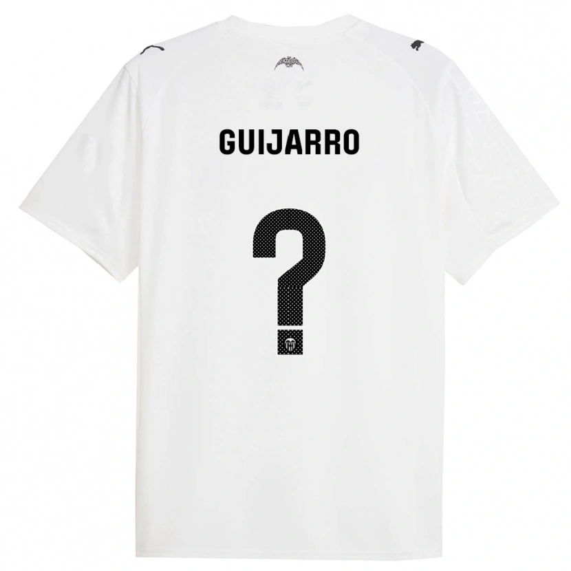 DanxenメンズHugo Guijarro#0白黒ホームシャツ2025/26ジャージーユニフォーム
