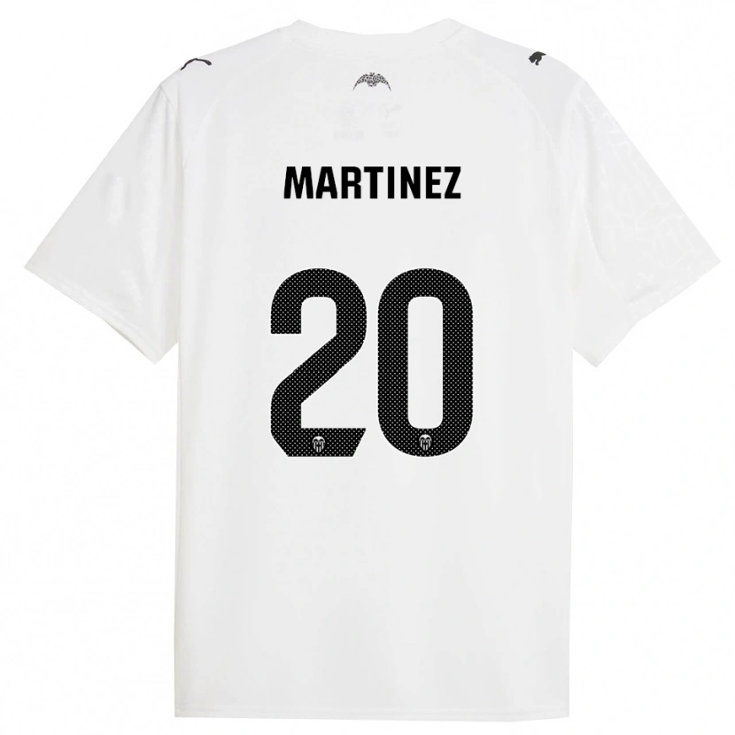 DanxenメンズAsun Martínez#20白黒ホームシャツ2025/26ジャージーユニフォーム