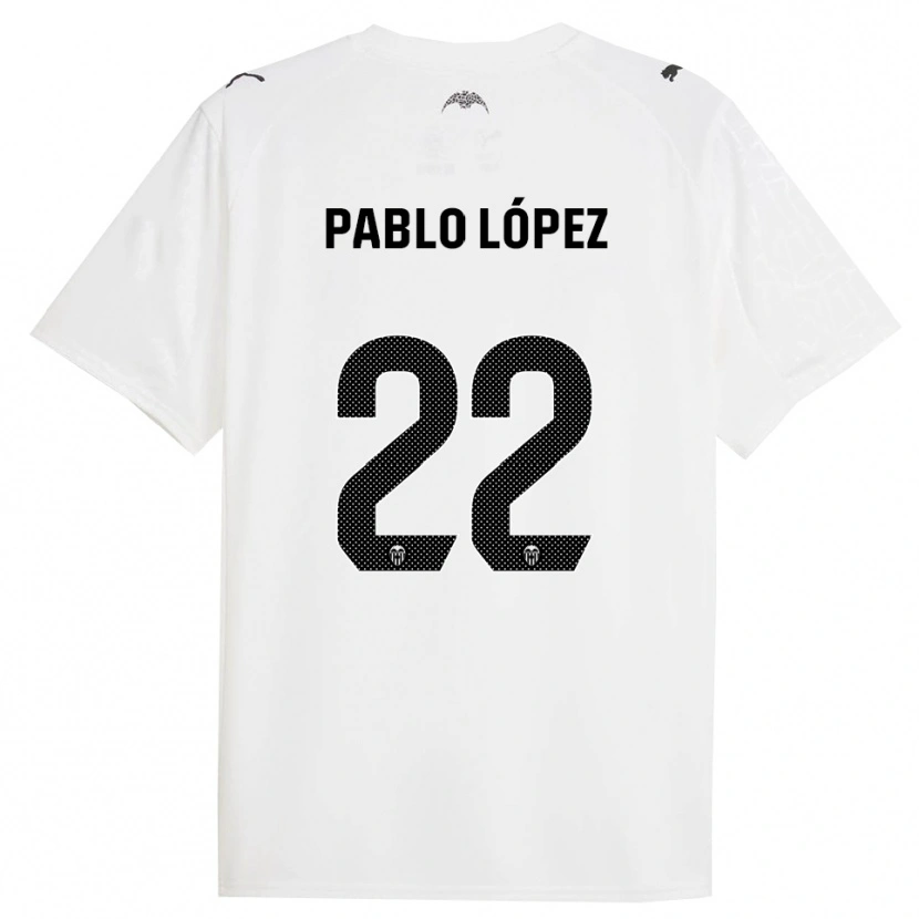 DanxenメンズPablo López#22白黒ホームシャツ2025/26ジャージーユニフォーム