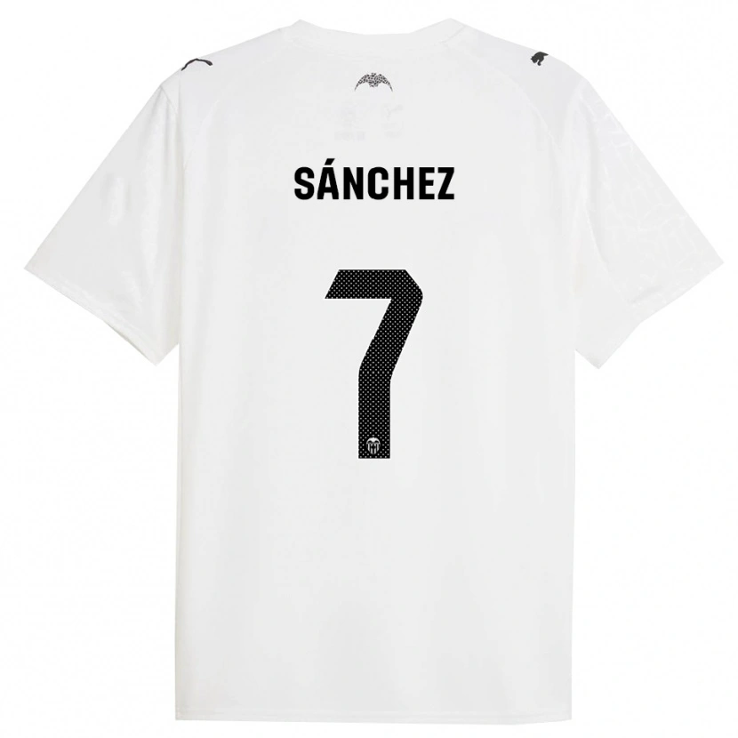 DanxenメンズDani Sánchez#7白黒ホームシャツ2025/26ジャージーユニフォーム