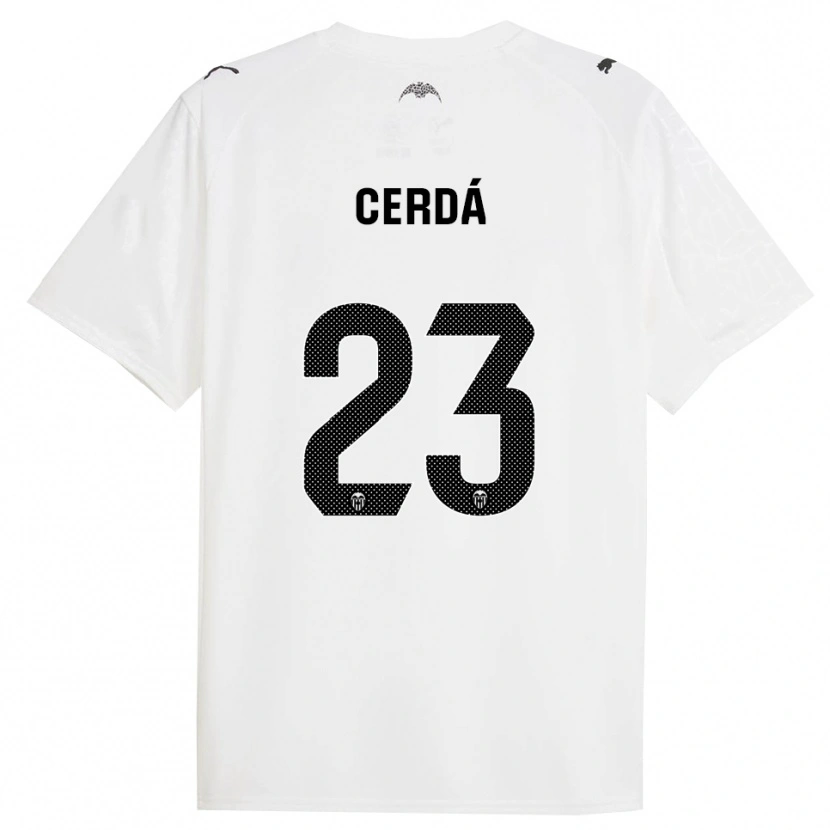 DanxenメンズAlex Cerdá#23白黒ホームシャツ2025/26ジャージーユニフォーム