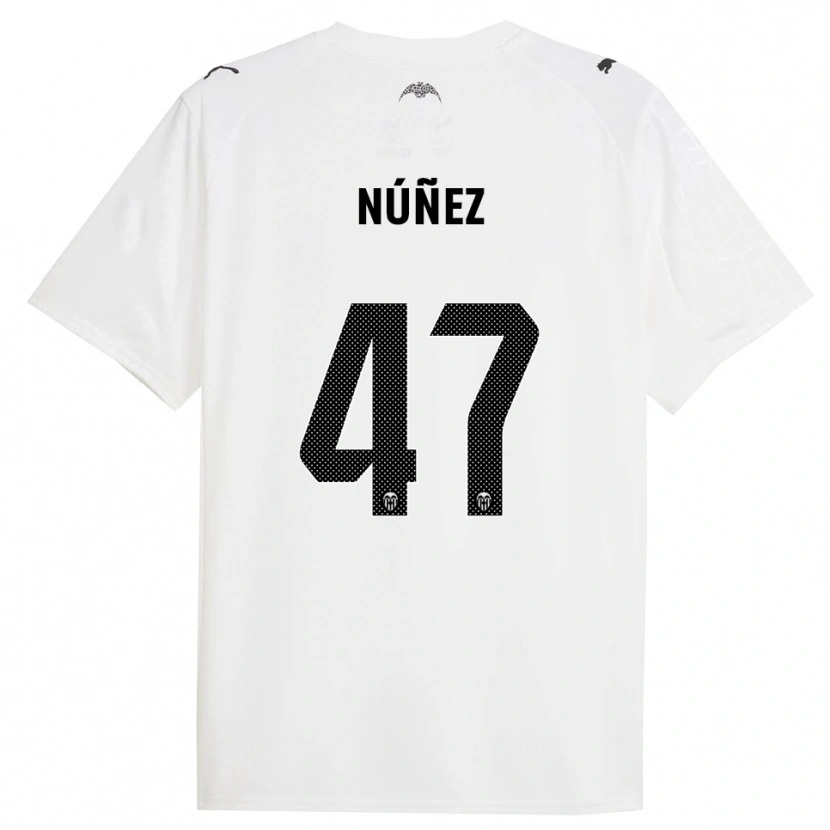 DanxenメンズLucas Núñez#47白黒ホームシャツ2025/26ジャージーユニフォーム