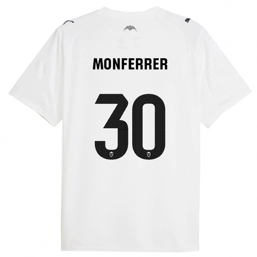 DanxenメンズMiguel Monferrer#30白黒ホームシャツ2025/26ジャージーユニフォーム