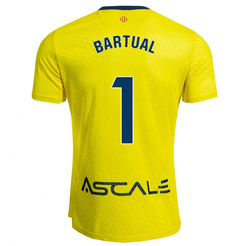 DanxenメンズKike Bartual#1黄紺ホームシャツ2025/26ジャージーユニフォーム