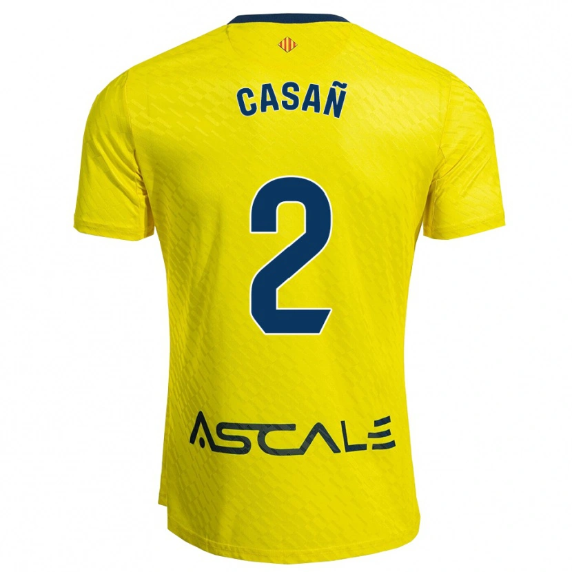 DanxenメンズJorge Casañ#2黄紺ホームシャツ2025/26ジャージーユニフォーム