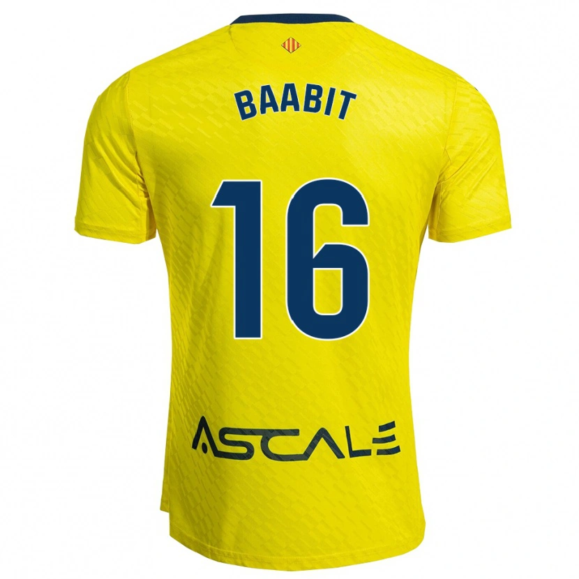 DanxenメンズAdam Baabit#16黄紺ホームシャツ2025/26ジャージーユニフォーム