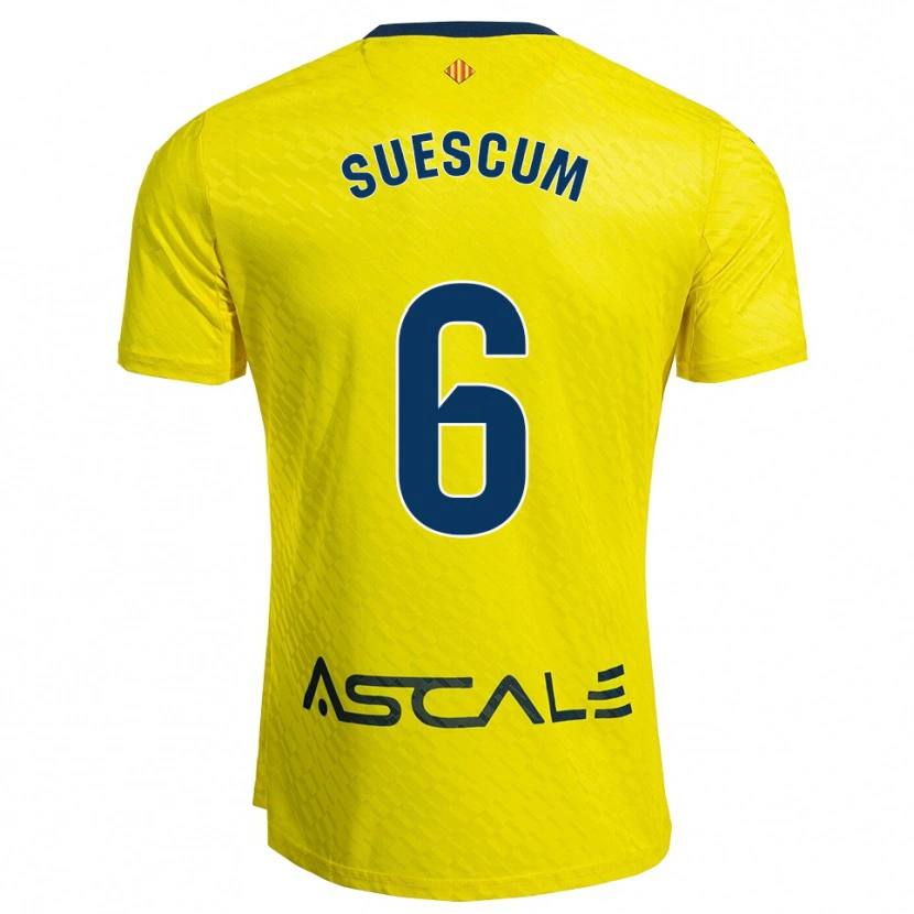 DanxenメンズHugo Suescum#6黄紺ホームシャツ2025/26ジャージーユニフォーム