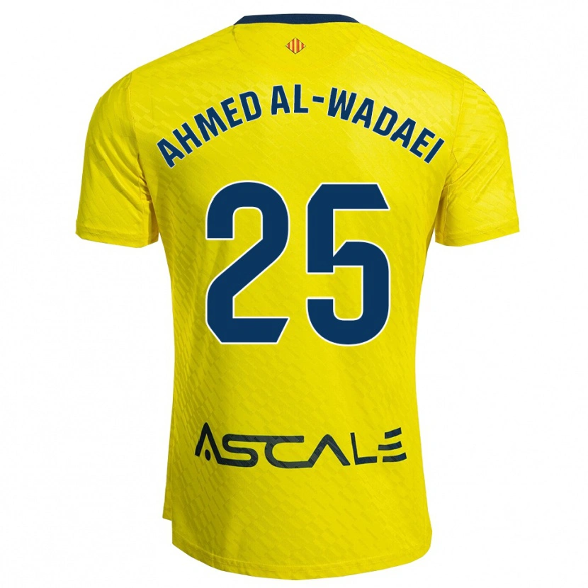 DanxenメンズSayed Ahmed Al-Wadaei#25黄紺ホームシャツ2025/26ジャージーユニフォーム