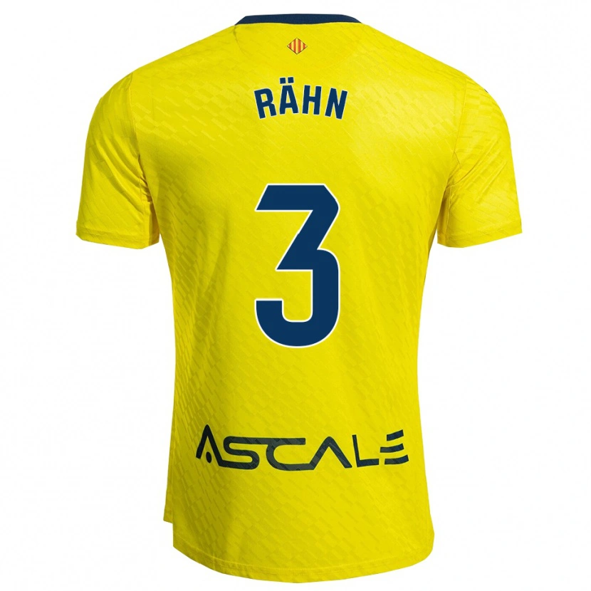 DanxenメンズRonan Rähn#3黄紺ホームシャツ2025/26ジャージーユニフォーム
