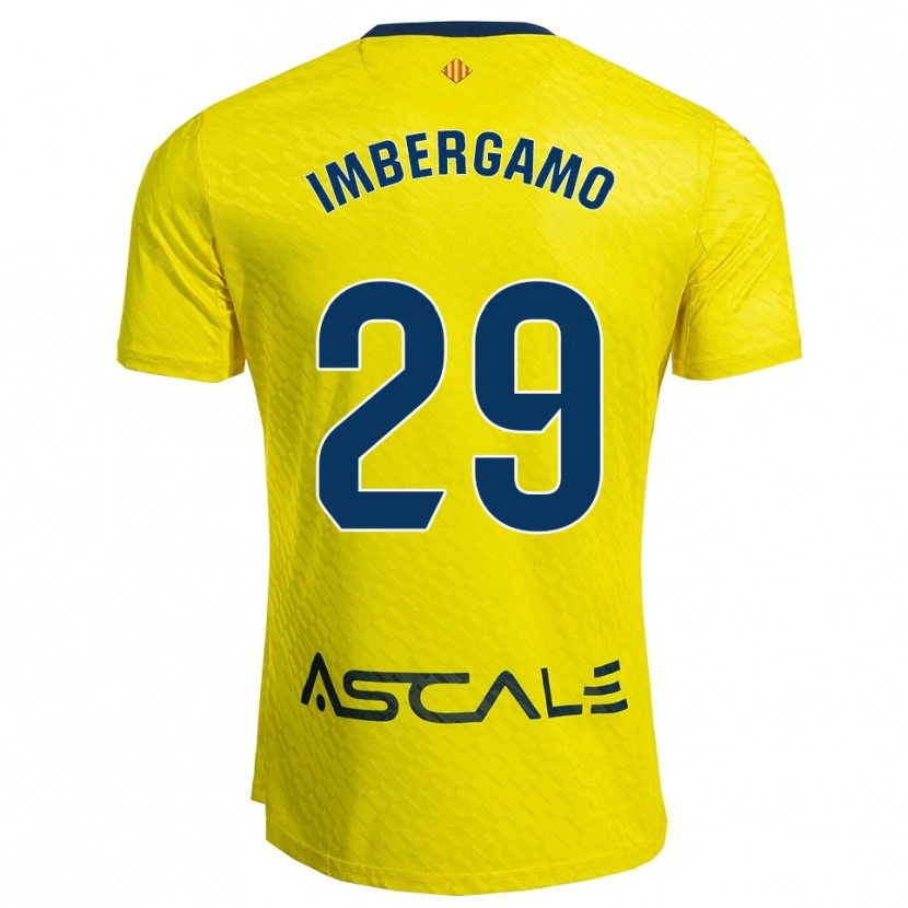 DanxenメンズMar Imbergamo#29黄紺ホームシャツ2025/26ジャージーユニフォーム