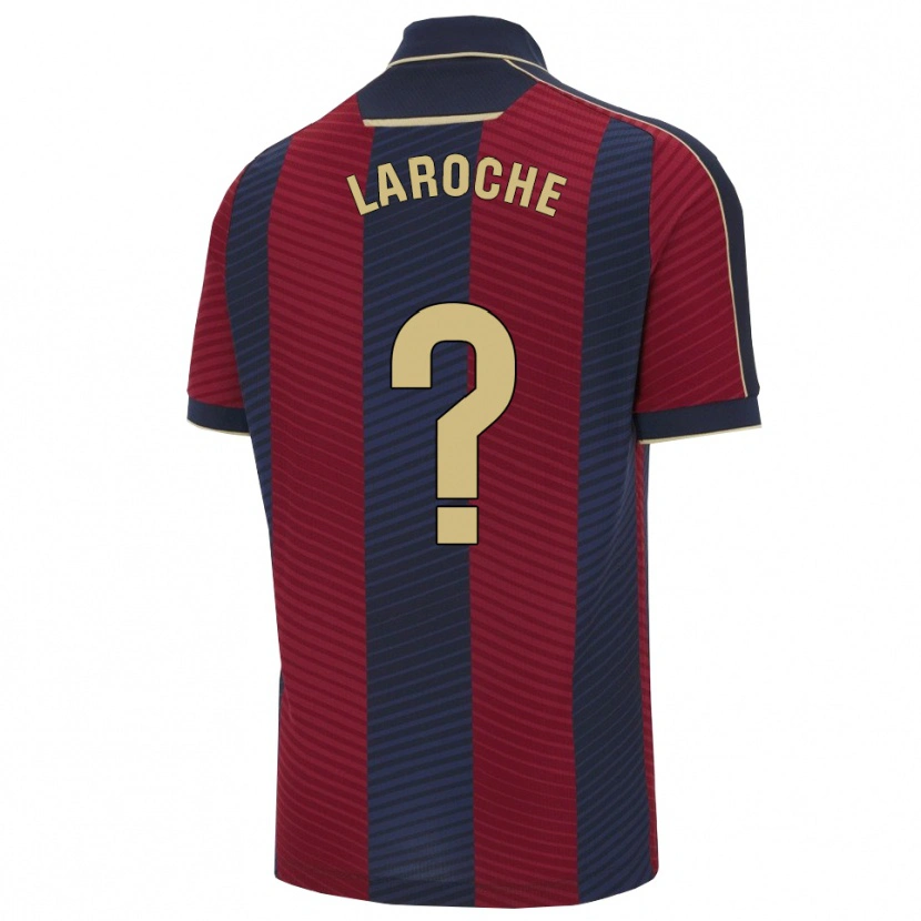 DanxenメンズXavier Laroche#0赤紺ホームシャツ2025/26ジャージーユニフォーム