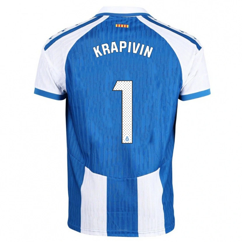 DanxenメンズYegor Krapivin#1青白ホームシャツ2025/26ジャージーユニフォーム