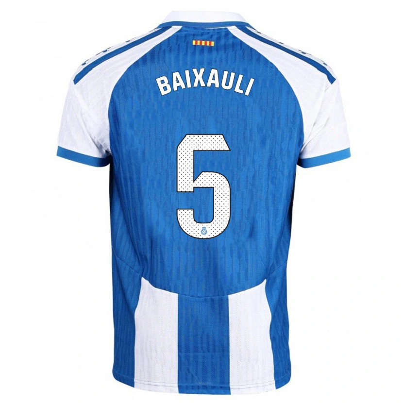 DanxenメンズIker Baixauli#5青白ホームシャツ2025/26ジャージーユニフォーム
