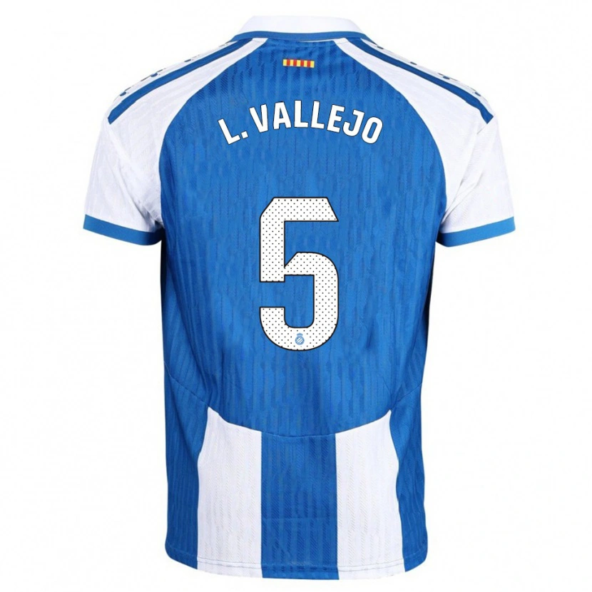 DanxenメンズLucía Vallejo Blázquez#5青白ホームシャツ2025/26ジャージーユニフォーム