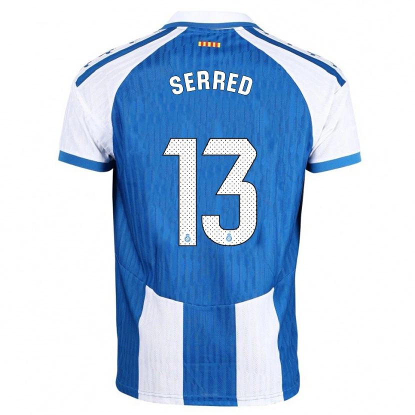 DanxenメンズLlorenç Serred#13青白ホームシャツ2025/26ジャージーユニフォーム