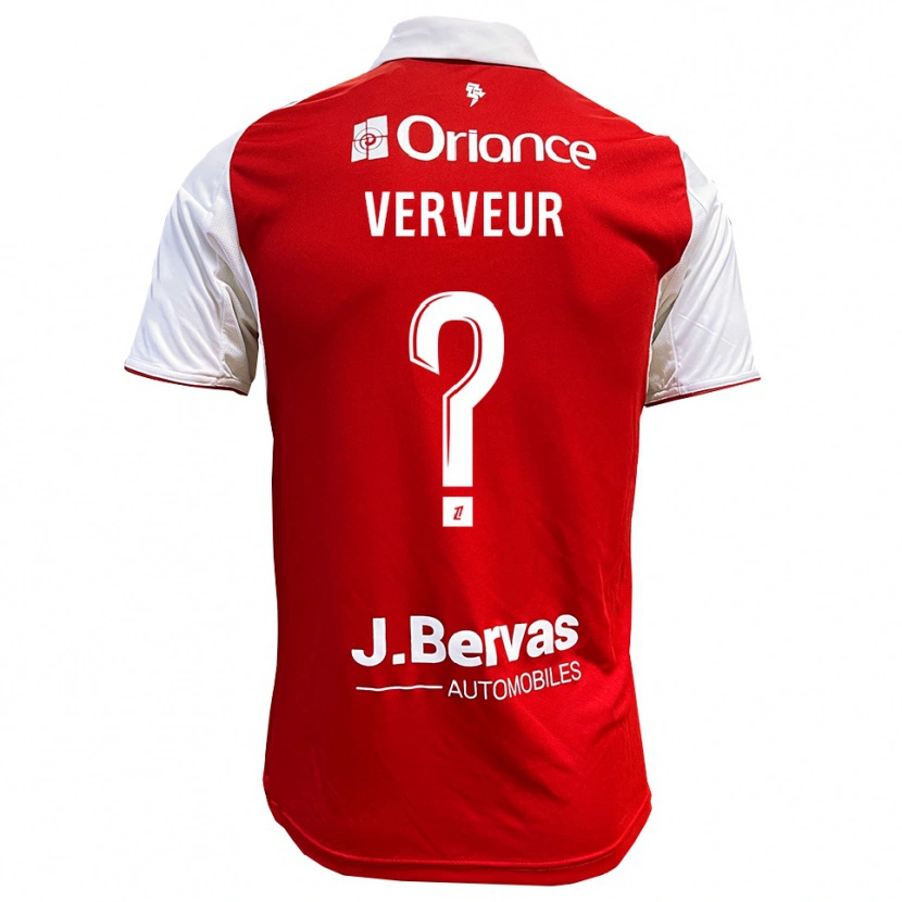 DanxenメンズTitouan Verveur#0赤白ホームシャツ2025/26ジャージーユニフォーム