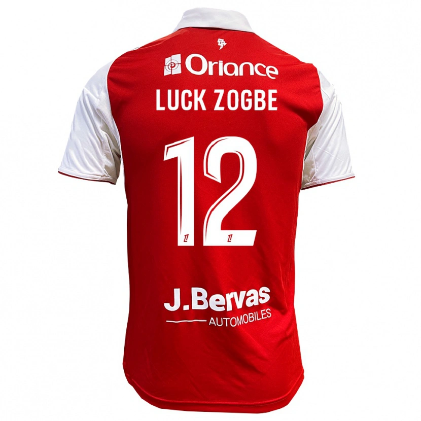 DanxenメンズLuck Zogbé#12赤白ホームシャツ2025/26ジャージーユニフォーム