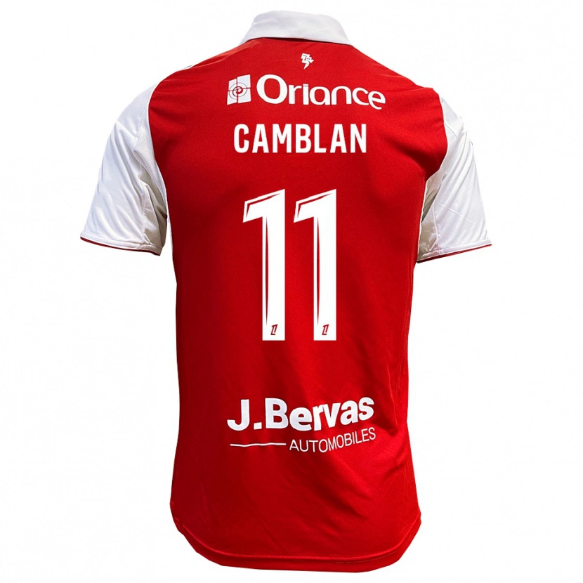 DanxenメンズAxel Camblan#11赤白ホームシャツ2025/26ジャージーユニフォーム