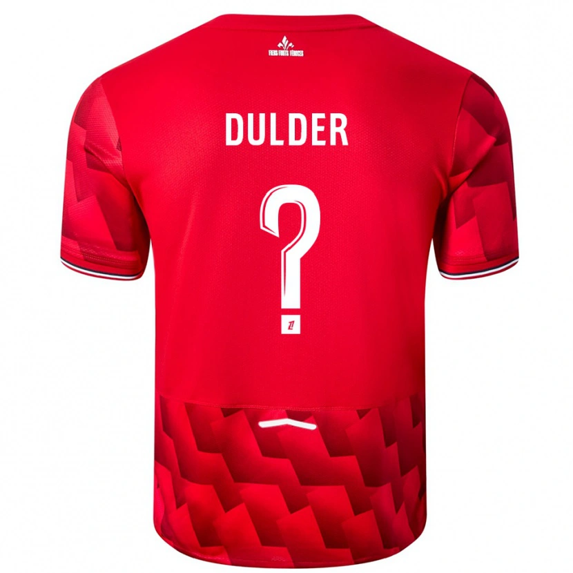 DanxenメンズSifra Dulder#0赤白ホームシャツ2025/26ジャージーユニフォーム