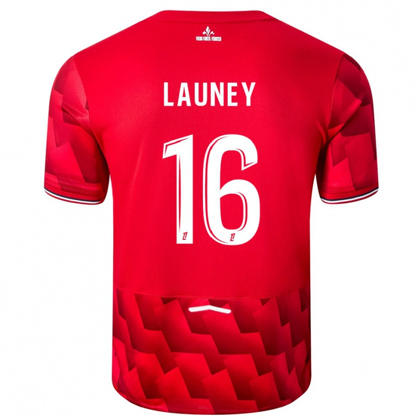 DanxenメンズElisa Launey#16赤白ホームシャツ2025/26ジャージーユニフォーム