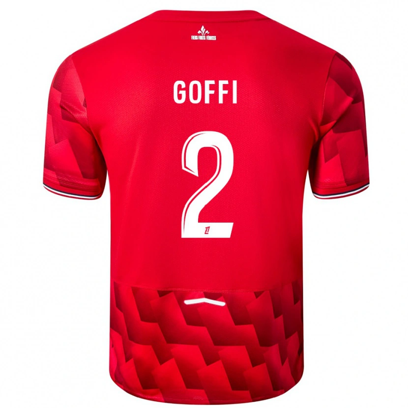 DanxenメンズMaxima Goffi#2赤白ホームシャツ2025/26ジャージーユニフォーム