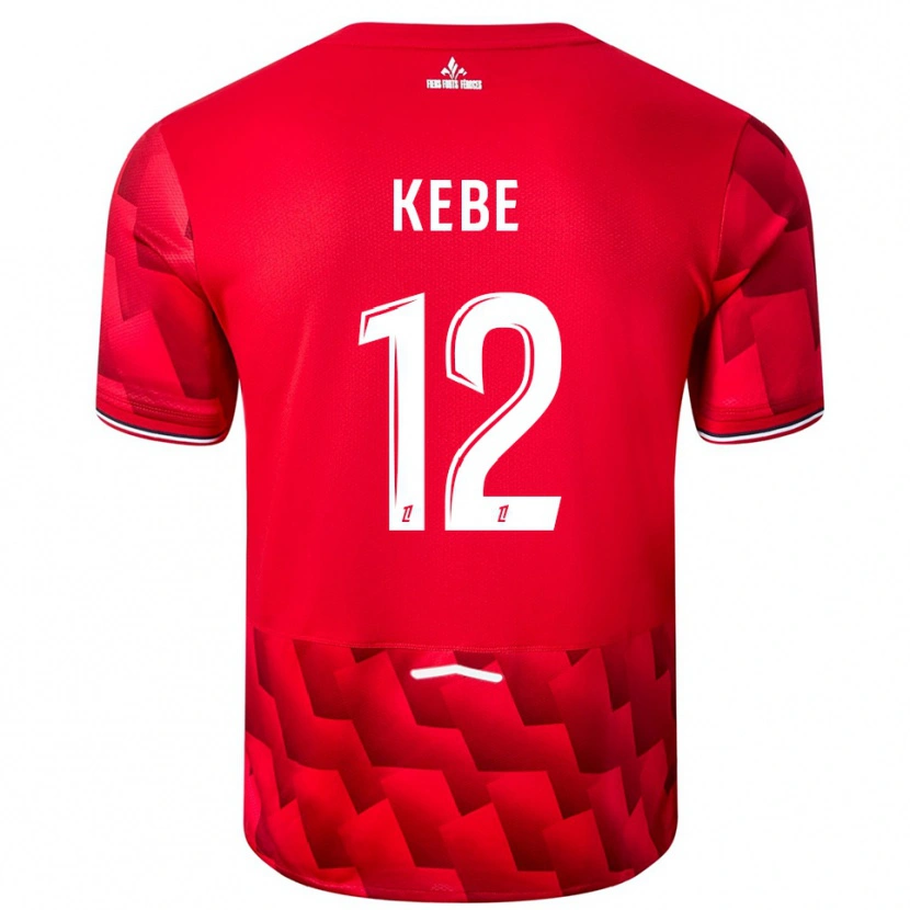 DanxenメンズHamadi Kebe#12赤白ホームシャツ2025/26ジャージーユニフォーム