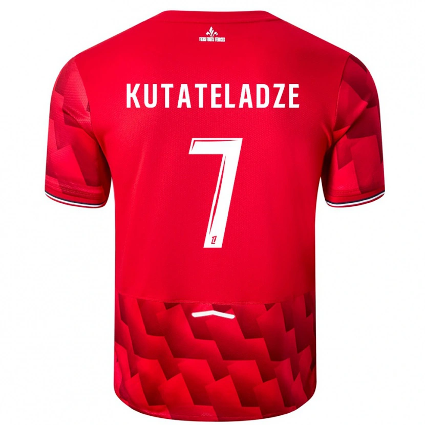 DanxenメンズAlexandre Kutateladze#7赤白ホームシャツ2025/26ジャージーユニフォーム
