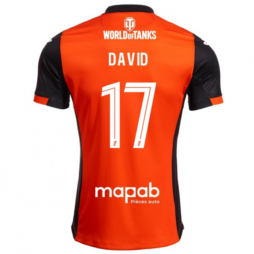 DanxenメンズDune David#17黒オレンジホームシャツ2025/26ジャージーユニフォーム