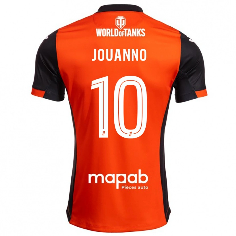 DanxenメンズMathilde Jouanno#10黒オレンジホームシャツ2025/26ジャージーユニフォーム