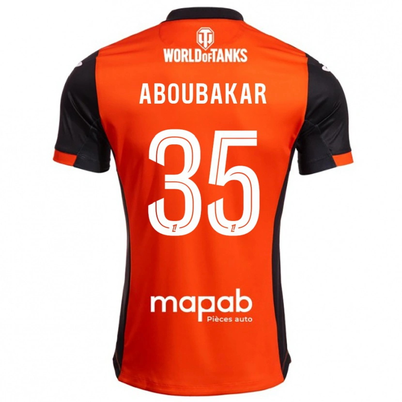 DanxenメンズSiddick Aboubakar#35黒オレンジホームシャツ2025/26ジャージーユニフォーム