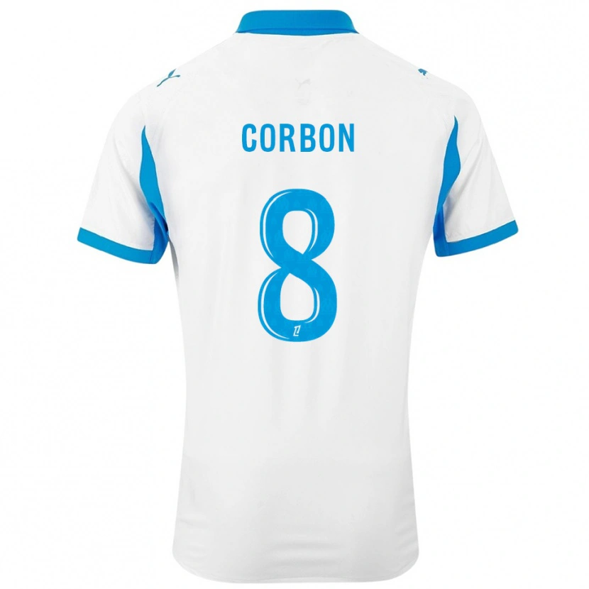 DanxenメンズMax Corbon#8白空色ホームシャツ2025/26ジャージーユニフォーム
