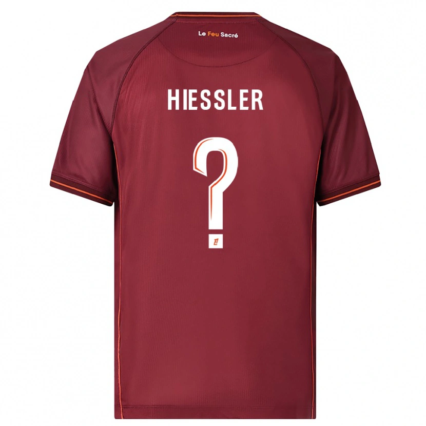 DanxenメンズMorgan Hiessler#0バーガンディ白ホームシャツ2025/26ジャージーユニフォーム