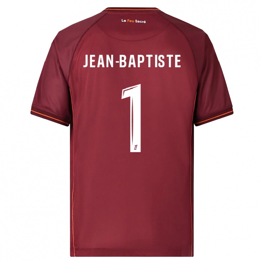 DanxenメンズRomain Jean-Baptiste#1バーガンディ白ホームシャツ2025/26ジャージーユニフォーム