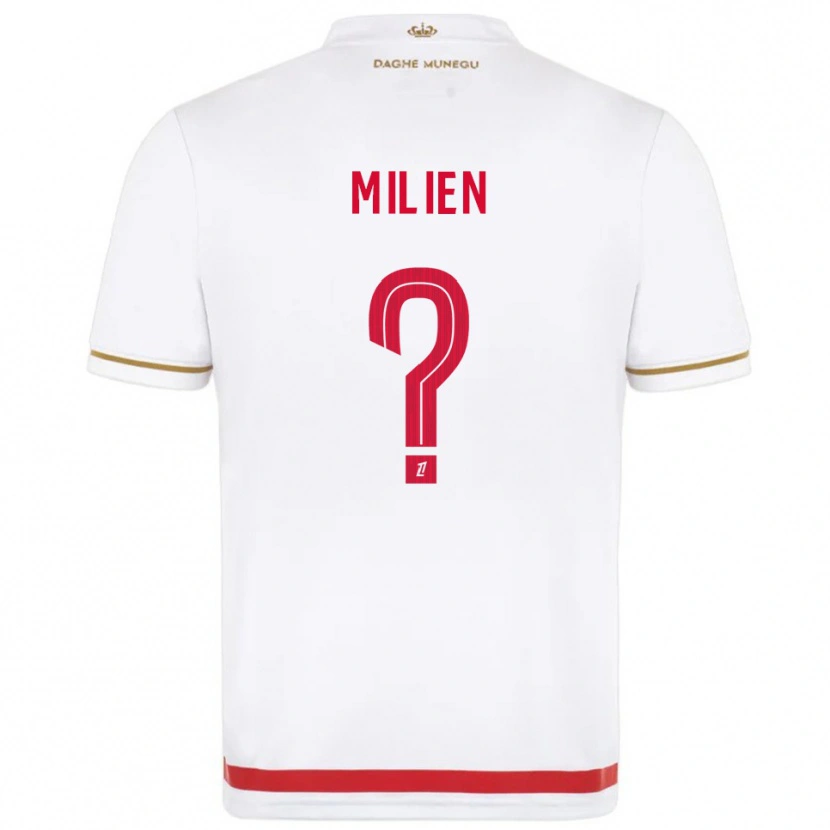 DanxenメンズKenley Milien#0赤白ホームシャツ2025/26ジャージーユニフォーム