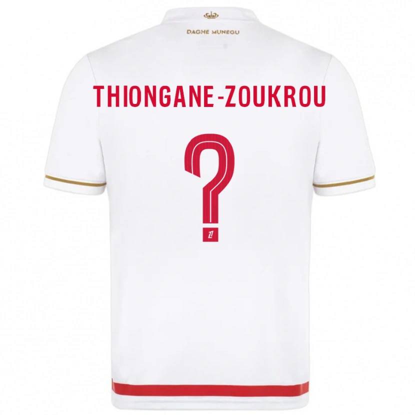 DanxenメンズAckah-Tidiane Thiongane-Zoukrou#0赤白ホームシャツ2025/26ジャージーユニフォーム