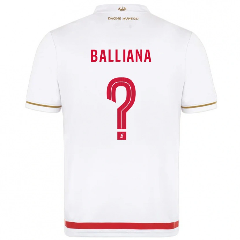 DanxenメンズDavid Balliana#0赤白ホームシャツ2025/26ジャージーユニフォーム