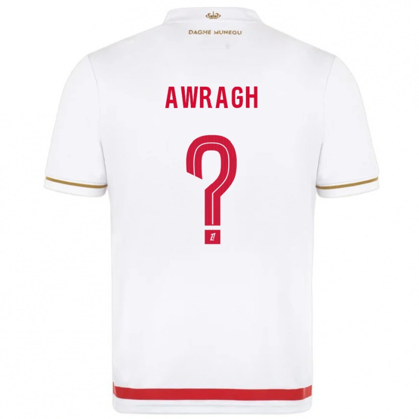 DanxenメンズSoufian Awragh#0赤白ホームシャツ2025/26ジャージーユニフォーム