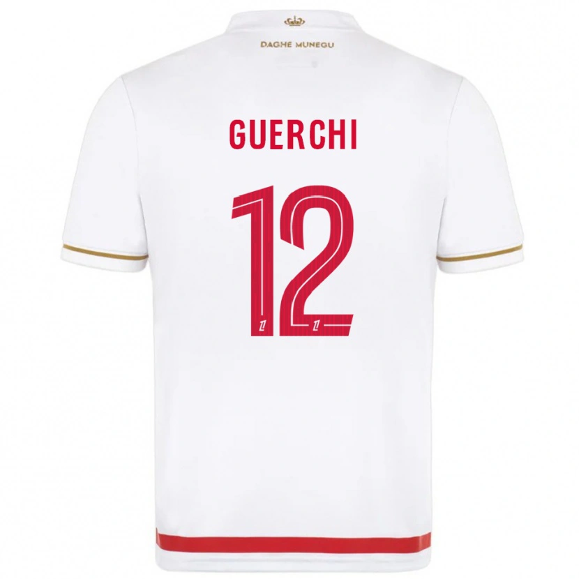 DanxenメンズWassim Guerchi#12赤白ホームシャツ2025/26ジャージーユニフォーム