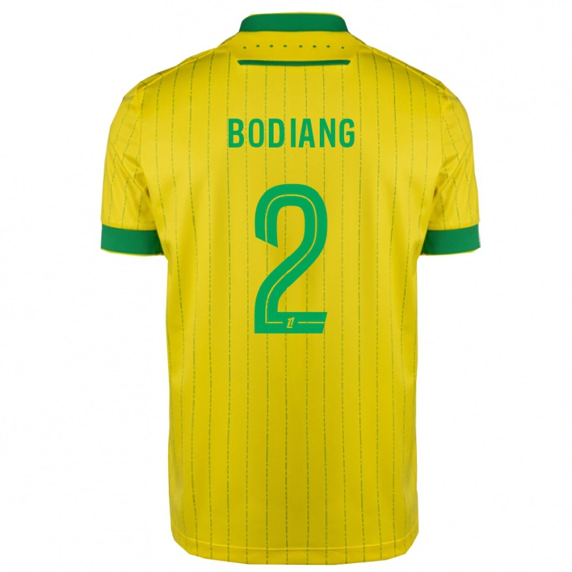 DanxenメンズMoutanabi Bodiang#2黄緑ホームシャツ2025/26ジャージーユニフォーム