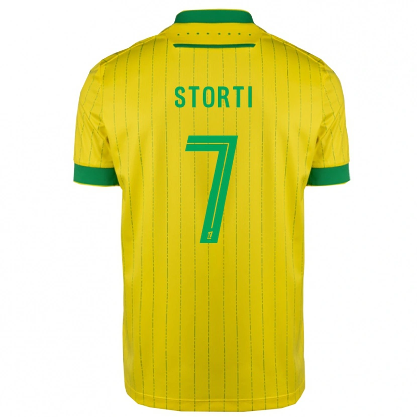 DanxenメンズLalia Storti#7黄緑ホームシャツ2025/26ジャージーユニフォーム