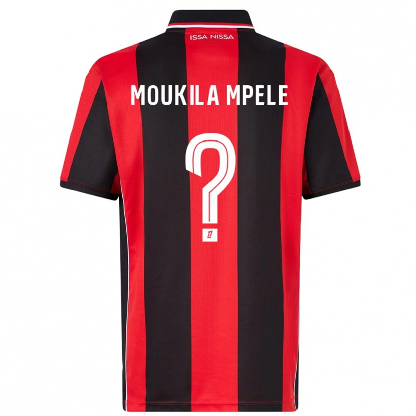 DanxenメンズBeny Moukila Mpele#0赤黒ホームシャツ2025/26ジャージーユニフォーム